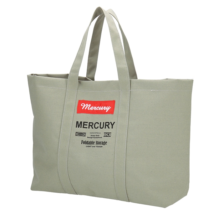 マーキュリー 雑貨 通販 トートバッグ 大きめ オシャレ キャンバス 保育園 軽い 軽量 レディース メンズ 大容量 シンプル Mercury グローセリートート お買い物バッグ ショッピングバッグ ランドリーバッグ おしゃれ アメリカン 男前 グレー Backyard Family Jre Mall