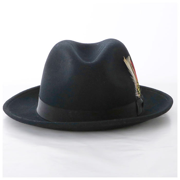 フェルトハット メンズ 通販 ニューヨークハット New York Hat 中折れハット 黒 ブラック グレー ネイビー ブラウン アーモンド オリーブ 紳士 男性 レディース 男女兼用 大きめ ソフト帽 New York Hat The Fedora ザ フェドラ 5319 ソフトハット 中折れ帽 Lサイズ 約