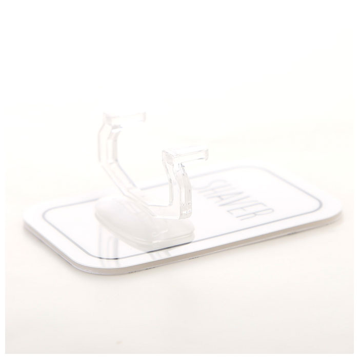 オテル マジックシートフック 通販 シェーバーホルダー カミソリ スタンド Otel マジックシート 髭剃り ヒゲソリ 浮かせる 収納 おしゃれ シンプル 鏡 ミラー タイル ガラス 洗面所 バスルーム 浴室 壁面収納 Paradec パラデック フック バス用品 ホワイト Backyard