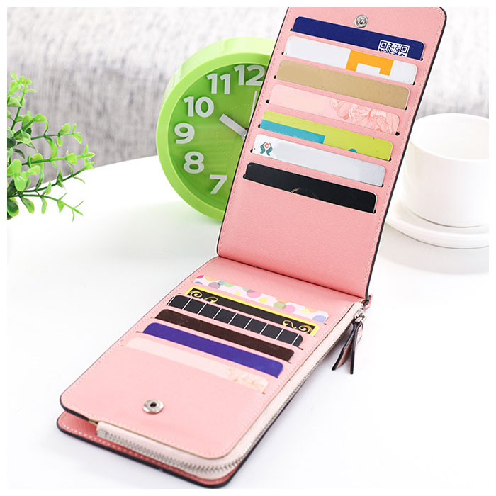 新しいスタイル 長財布 SNS話題 ピンク くすみ 薄型 大容量 スマホ カードケース スリム