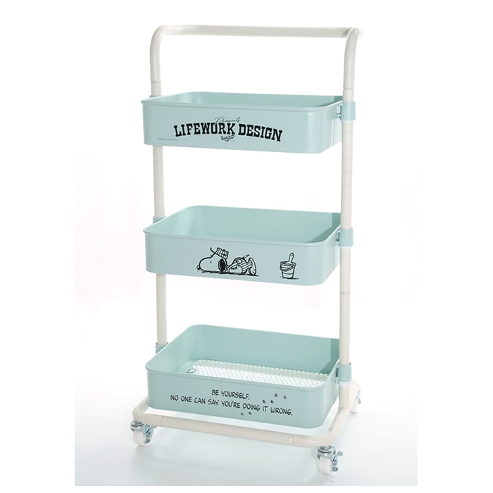 スヌーピー インテリア 通販 ワゴン キャスター付き おしゃれ 3段 ピーナッツ グッズ Peanuts Snoopy かわいい 子供部屋 収納 ボックス おもちゃ ブランド ワークソン Diy ガーデニング ネイビー サックス サックス Backyard Family Jre Pointが 貯まる 使える