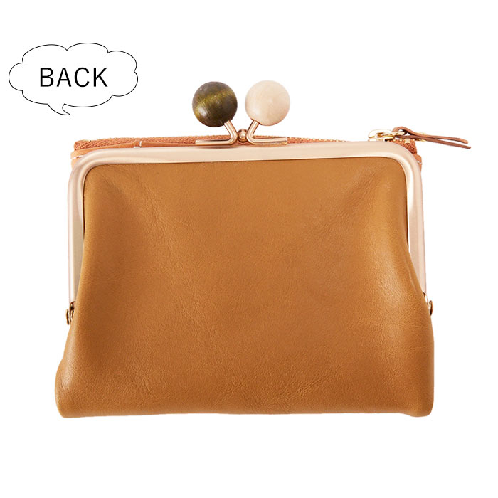 財布 二つ折り がま口 通販 レディース 本革 がま口財布 がまぐち財布 使いやすい おしゃれ シンプル ブランド Zucchero Filato ズッケロフィラート 革 レザー 牛革 大人 かわいい 無地 ロゴ コンパクト 大容量 二つ折り財布 ファスナー 小銭入れ コインケース 折財布