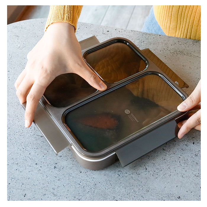 フードマン 800 通販 お弁当箱 メンズ 大容量 ランチボックス 抗菌 薄型 弁当箱 1段 男子 スリム 食洗器対応 レンジ対応 薄型弁当箱 コンパクト おしゃれ 大きめ シービージャパン フードマン800ml アッシュブラウン Backyard Family Jre Pointが 貯まる 使える