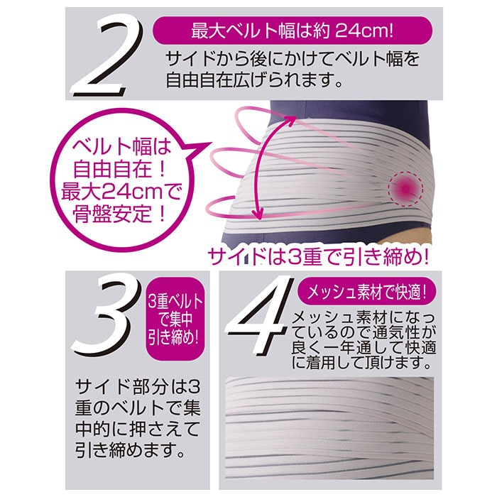 骨盤矯正ベルト 通販 骨盤矯正 コルセット 骨盤ベルト 産後 骨盤 安定 ベルト 3重 産後ケア 引き締め メッシュ 薄い 蒸れにくい レディース骨盤3 骨盤用 サポーター 矯正グッズ Ll 3l ブラック Backyard Family Jre Pointが 貯まる 使える Jre Mall