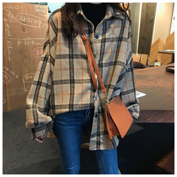 シャツ レディース 秋冬 通販 長袖 おしゃれ 襟付き ネルシャツ 厚手 チェック かわいい ロング 長め 大きめ 可愛い 長袖シャツ カジュアル アウター 服 トップス ブルー Backyard Family Jre Pointが 貯まる 使える Jre Mall