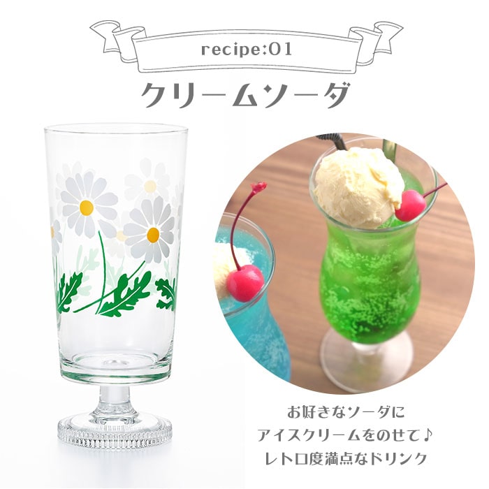 アデリアレトロ 通販 脚付きグラス グラス おしゃれ コップ ガラス かわいい 昭和レトロ 食器 花柄プリント アンティーク風 ヴィンテージ風 パフェ 日本製 プリントグラス 可愛い 台所用品 Ad マスカレード Backyard Family Jre Pointが 貯まる 使える Jre Mall