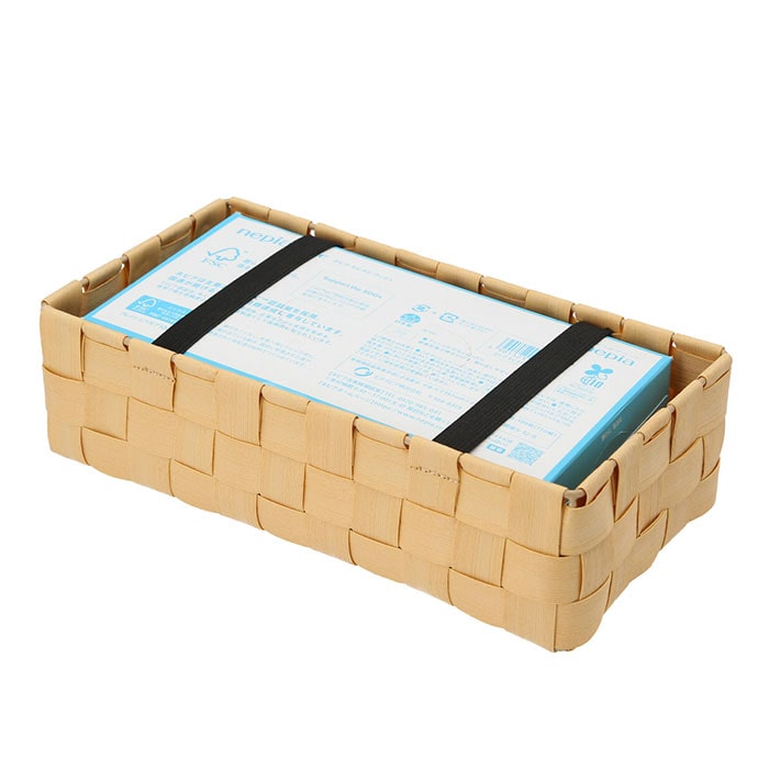 ティッシュケース おしゃれ 通販 ティッシュカバー ティッシュボックス バスケット Pe 経木 Towc トーク シンプル ナチュラル かわいい 箱ティッシュ ケース カバー ボックス フェイク経木 ボックスティッシュケース 収納 ナチュラル Backyard Family Jre Point