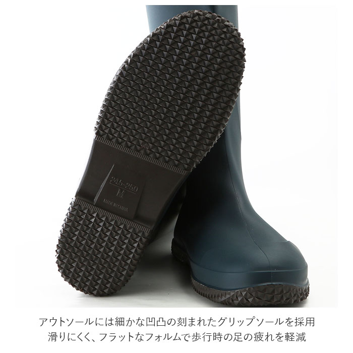 注目ショップ 阪神素地 PVC ポータブルブーツ フラット底 折り畳み可能 軽量 収納袋付き FU5501