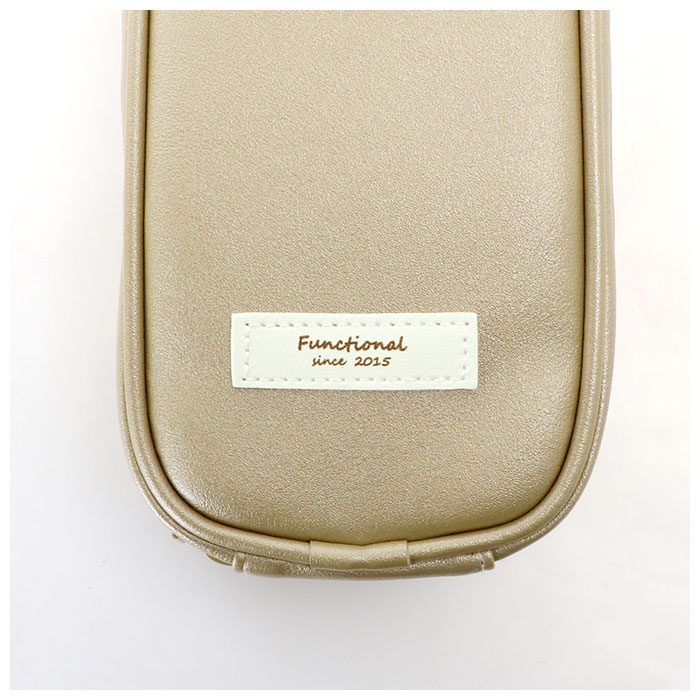 ペンケース おしゃれ 大人 通販 ブランド Patto パット フェイクレザー かわいい 大人 女子 高校生 筆箱 大容量 メイクポーチ 女の子 シンプル 可愛い 中学生 小学生 ペンポーチ ペンスタンド レディース プレゼント 筆入れ Funny S シルバー Backyard Family Jre