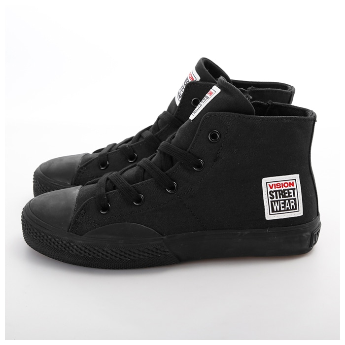 Vision Street Wear キッズ スニーカー 通販 ヴィジョン ビジョン ダンスシューズ ハイカット ダンス 靴 子供 ジュニア 男の子 女の子 ダンススニーカー レースアップ ヒップホップ ボーイズ ガールズ スケボー スケートボード スポーツ ストリート Canvas キャンバス