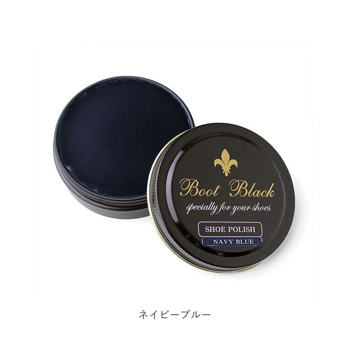 コロンブス 靴 クリーム 通販 Columbus ブートブラック シューポリッシュ Boot Black 靴磨き 靴みがき 光沢 ツヤ出し 耐水性 ワックス レザーケア ツヤ革用 革靴 靴ケア用品 アクセサリ ネイビーブルー Backyard Family Jre Pointが 貯まる 使える Jre Mall