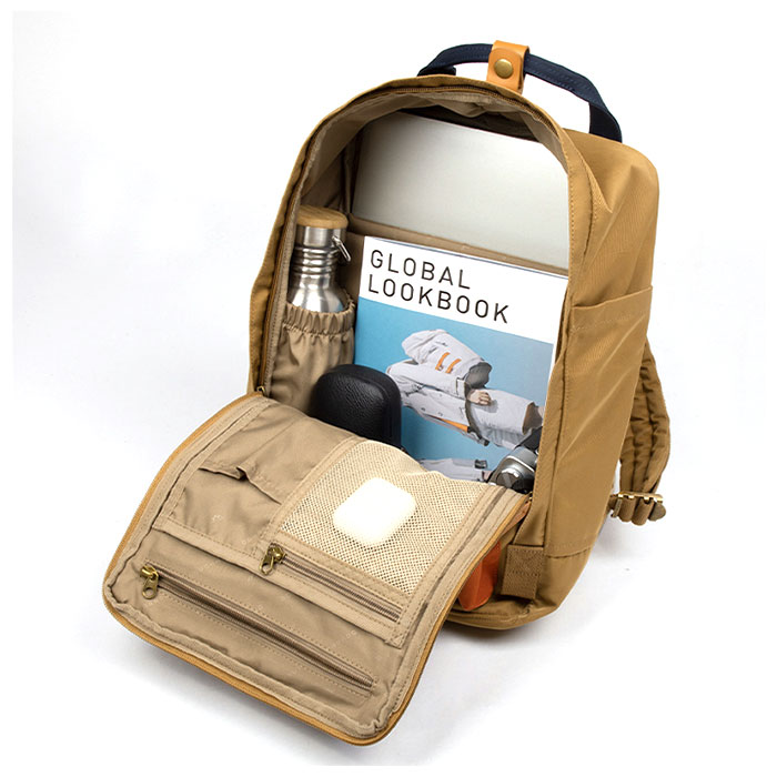 リュック おしゃれ 通販 レディース メンズ 大容量 軽量 軽い ママ マザーズ バック 学生 通勤 通学 リュックサック シンプル 無地 大人 かわいい マザーズバッグ ママリュック デイパック バックパック カラフル バイカラー スクエア Macaroon マカロン カーキx