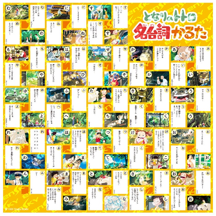 となりのトトログッズ 通販 トトロ かるた カルタ 子供 かるた 幼児向け スタジオジブリ 宮崎駿 冬 お正月 ギフト カードゲーム 面白い 子ども 名台詞 セリフかるた 楽しい プレゼント 大人数 かわいい キャラクター 遊び となりのトトロ Backyard Family Jre Mall