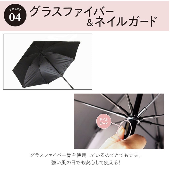 日傘 完全遮光 長傘 通販 傘 おしゃれ ブランド UVカット 遮光率 100 