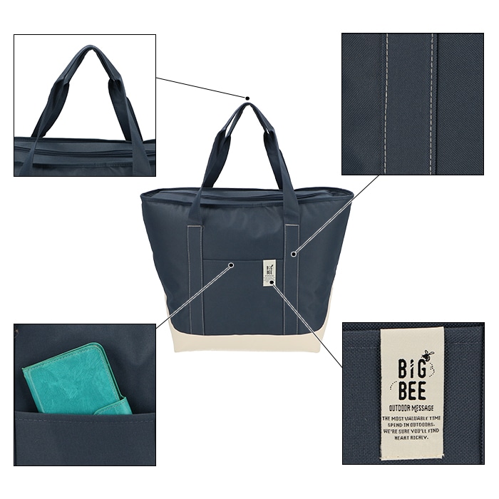 保冷バッグ おしゃれ 通販 クーラーバッグ エコバッグ トートバッグ ショルダーバッグ ファスナー付き ショッピングバッグ 保温 保冷温 アウトドア レジャー 運動会 キャンプ スポーツ観戦 試合観戦 バック 肩掛け ピクニック 運動会 キャンプ イベント フェス Mサイズ