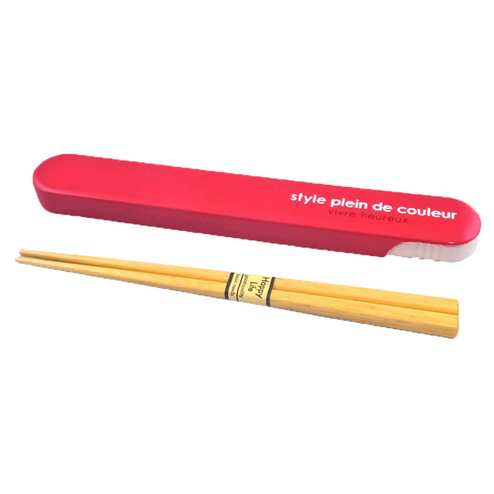 お箸セット 通販 箸入れ おしゃれ 箸箱セット 箸ケースセット ケース 約 19cm はし 約 18cm スライド式 木製 弁当用箸 カトラリー お弁当グッズ ランチグッズ 食器 レディース キッズ シンプル 黒 ブラック 紺 ネイビー カーキ レッド 赤 レッド Backyard Family