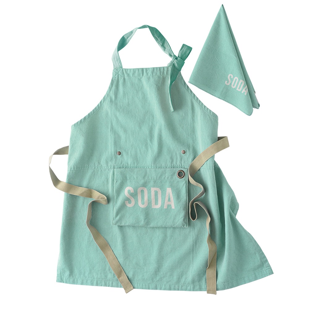 エプロン 子供 And Packable アンドパッカブル 通販 キッズエプロン 子ども キッズ 三角巾付き おしゃれ かわいい シンプル 三角巾 バンダナ 100cm 160cm 綿100 コットン 小学校 中学校 調理実習 給食 幼稚園 保育園 クッキング お手伝い 男の子 女の子 料理 食育 前掛け