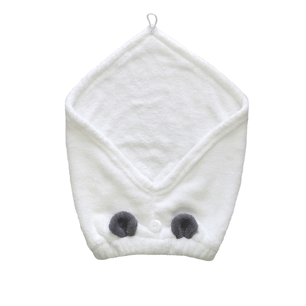 ターバン おしゃれ 通販 ヘアターバン お風呂 ヘアバンド キッズ へアタオル へアキャップ マイクロファイバー タオル かわいい ルームウエア レディース プールグッズ 髪 乾かす 吸水 ふわふわ お風呂上り 大人 へアーバンド アニマル パンダ Backyard Family Jre