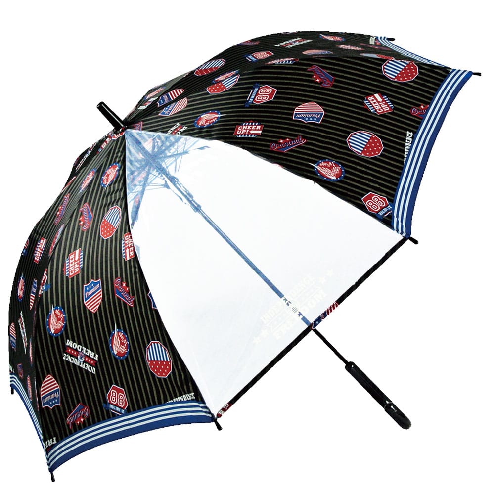 子供傘 ジャンプ 55cm 通販 傘 子ども用 ジャンプ傘 キッズ 男子 男の子 男児 1コマ 透明窓付き 丈夫 折れにくい グライファイバー骨 通園 通学 幼稚園 保育園 小学校 小学生 学童 児童 バイク サッカー スペースアドベンチャー 宇宙 ロケット かわいい かっこいい 雨傘