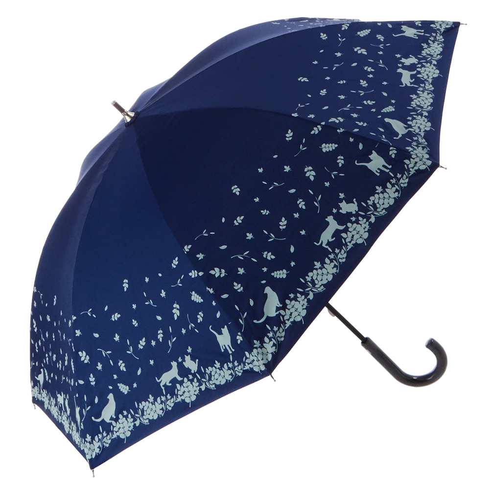 晴雨兼用傘 47cm 8本骨 ATTAIN アテイン 通販 裏シルバー UV99%CUT 遮光率98.0%以上 日傘 レディース 手開き 手動