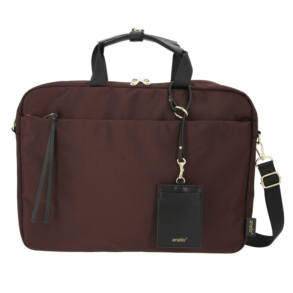 アネロ トートバッグ Anello 通販 ビジネスバッグ 大容量 軽量 通勤 通学 ナイロン ショルダーバッグ メンズ レディース 撥水 はっ水 ナイロン 2way ショルダー カード入れ付き Noah ノア Atr0143 バーガンディ Backyard Family Jre Mall
