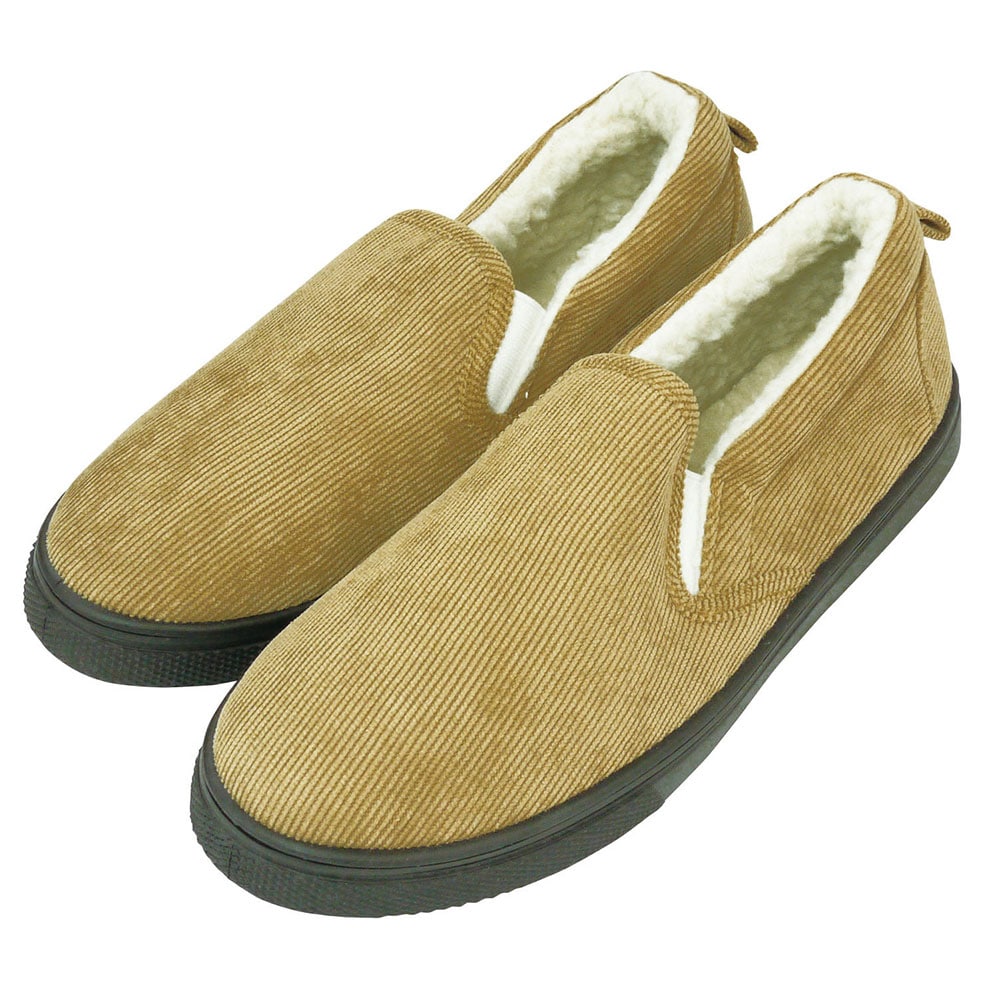 スリッポン レディース おしゃれ 40代 通販 冬用 スニーカー 暖かい 秋 もこもこ 厚手 ツイード 歩きやすい 紐なし 靴 くつ ぺたんこ チェック ネイティブ ボアスリッポン 24 25cm コーデュロイbe Backyard Family Jre Mall