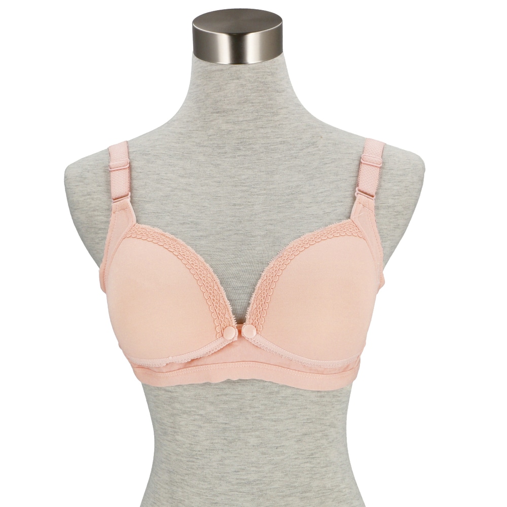 授乳ブラ ノンワイヤー 通販 前開き 可愛い 垂れ 前あき マタニティ ブラ ママ 産前産後 妊娠中 レディース インナー ブラジャー スナップボタン ホック式 3ホック カジュアル 75b 75c 80b 80c 85b 85c 90b 90c 大きなサイズ 95b 95c 85b ピンク Backyard
