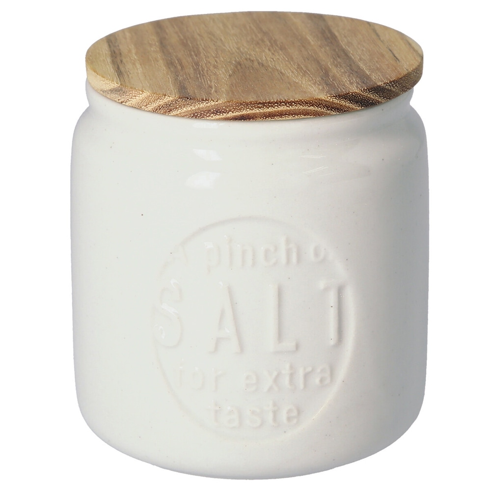 保存容器 陶器 蓋付き 通販 キャニスター おしゃれ ストッカー 調味料入れ 茶葉 ボトル コーヒー豆 木蓋 収納 シンプル 和食器 オシャレ 台所用品 敬老の日 母の日 引越祝い 贈り物 結婚祝い プレゼント 新築祝い ギフト Saliu ブランド 美濃焼 Lolo ロロ ソルト