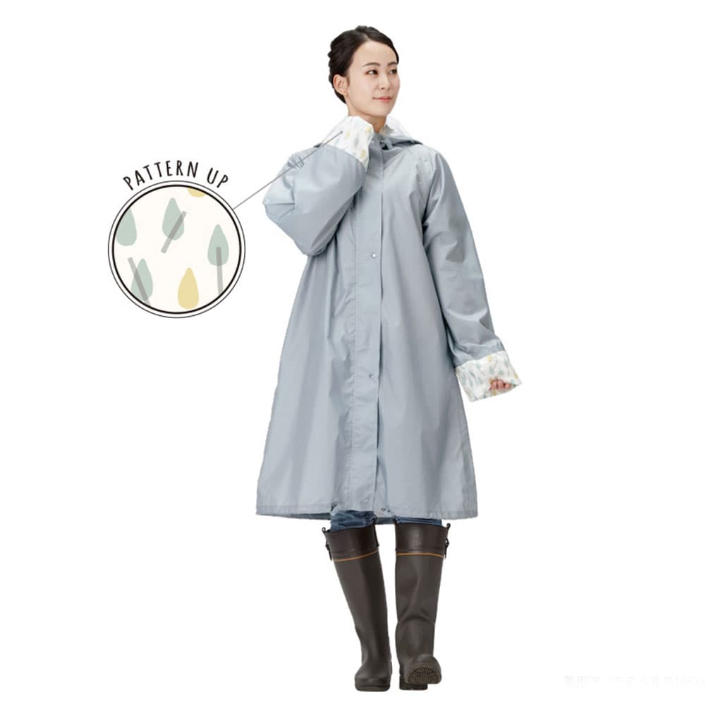 レインコート 自転車 レディース レインポンチョ レインコート 定番 雨具 Chou Chou Pocheフェス 大きめ 通学 通勤 かわいい おしゃれ レインウェア カッパ かっぱ 雨合羽 シュシュポッシュ Lサイズ ハレニー Harainy Lサイズ大人用 ブルードロップ Backyard