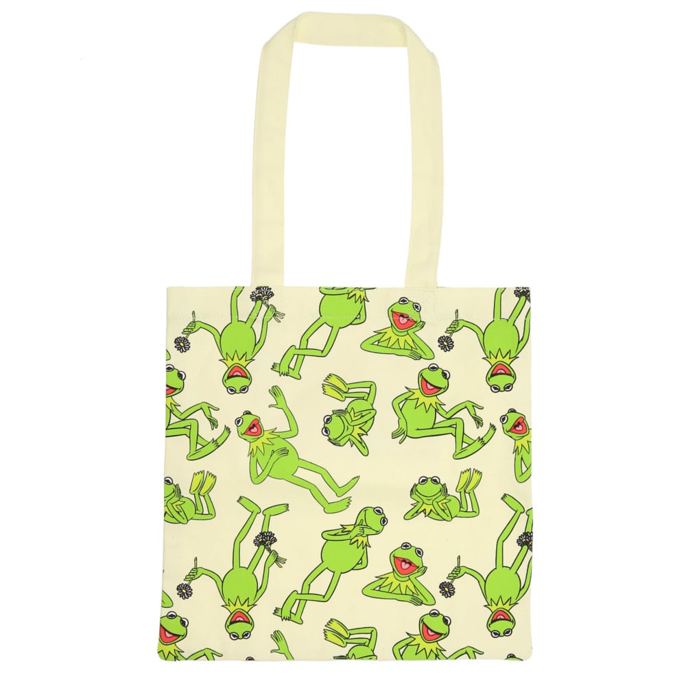 トートバッグ キャンバス 通販 高校生 中学生 レディース メンズ 通学 布 かわいい おしゃれ キャラクター ディズニー ミッキー トイストーリー セサミストリート スヌーピー バッグ Apds4454カーミットチラシ Backyard Family Jre Pointが 貯まる 使える Jre