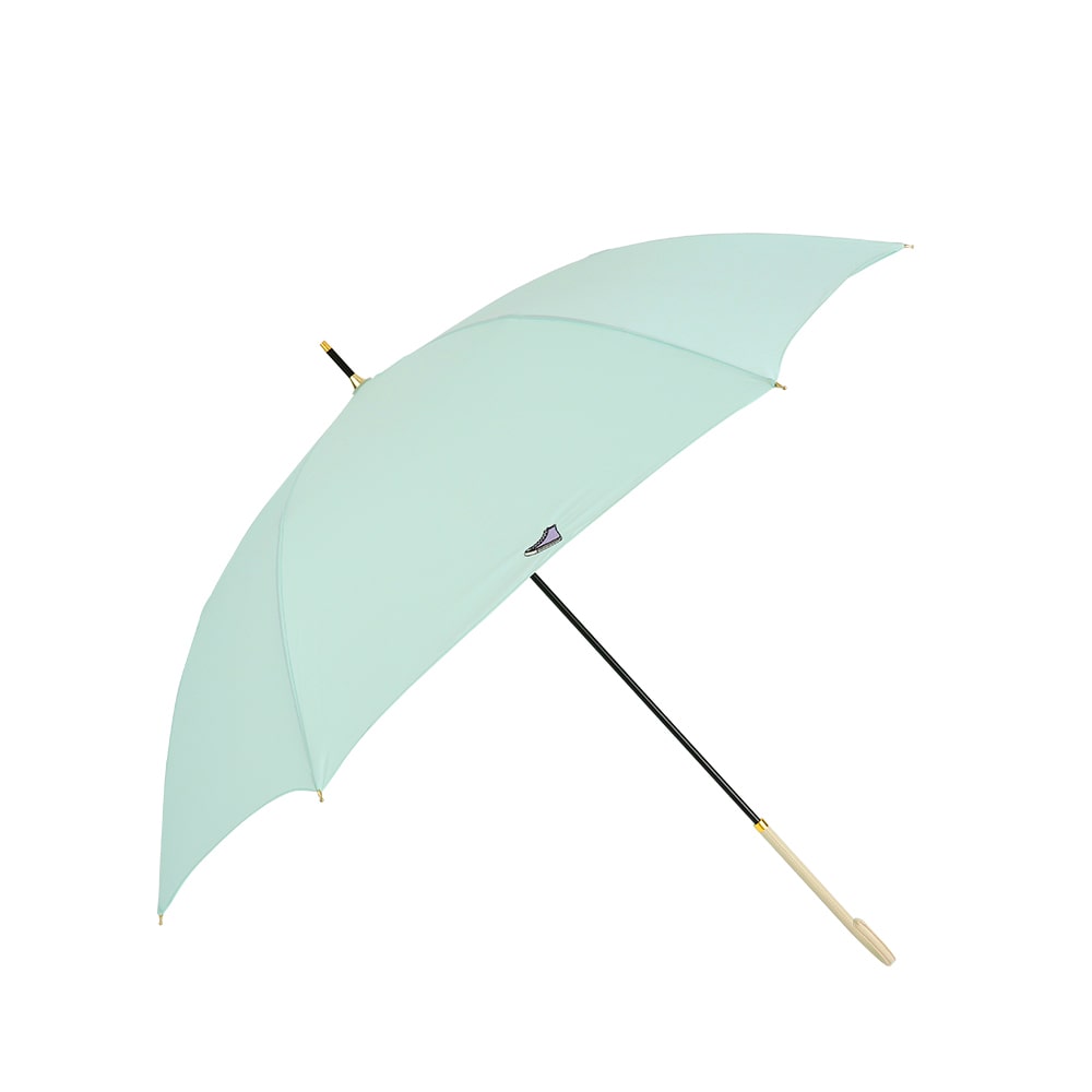 傘 レディース ブランド 長傘 通販 60cm 手開き おしゃれ かわいい シンプル ワンポイント 軽量 軽い 刺繍 Converse コンバース 女性 婦人 女の子 通勤 通学 雨傘 撥水 はっ水 傘 かさ 長傘60cm ミントグリーン Backyard Family Jre Pointが 貯まる 使える Jre
