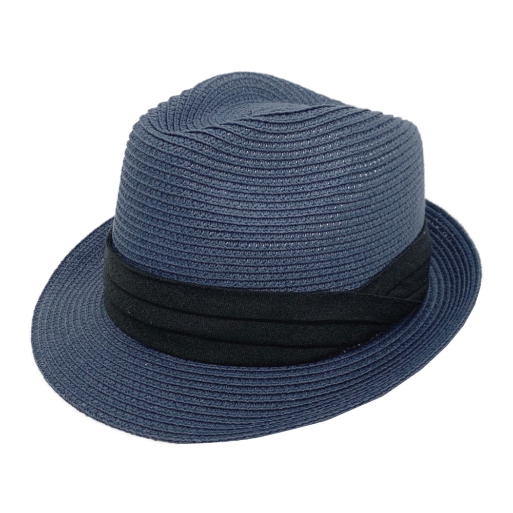 帽子 メンズ 夏用 通販 レディース ペーパーハット おしゃれ シンプル 夏 春夏 サマーハット メッシュ カジュアル 中折れ ハット アウトドア 男女兼用 58cm 三段帯ベーシックペーパーハット ストローハット 麦わら帽子 58cm Navy Backyard Family Jre Pointが 貯まる