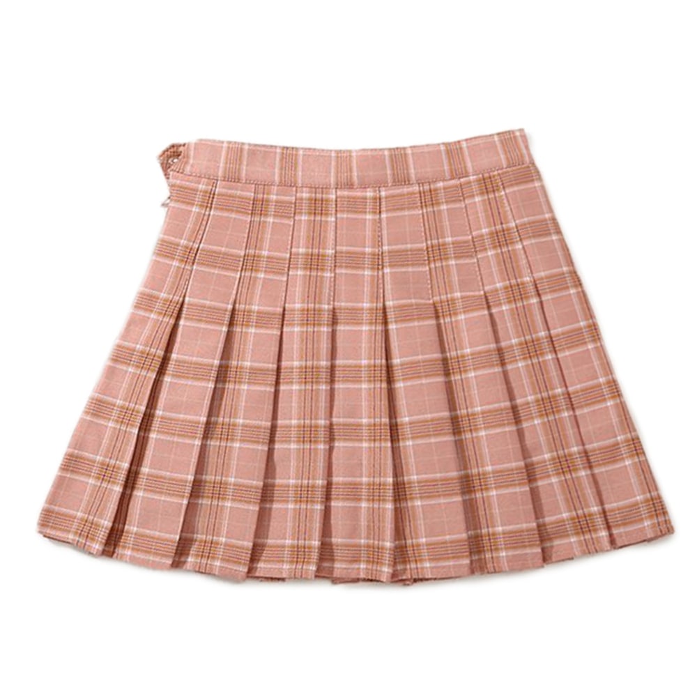 スカート キッズ 通販 チェック インナーパンツ付き パンツインスカート ひざ丈 子供服 女の子 小学生 プリーツスカート フォーマル カジュアル 制服 通学 スカパン 100 110 1 130 140 キュロットスカート 110cm ピンクxチェック Backyard Family Jre Pointが