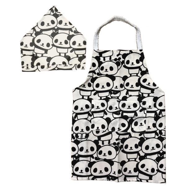 エプロン 子供 三角巾 通販 こども おしゃれ ゴム かわいい 男の子 女の子 110cm 幼稚園 保育園 小学校 小学生 クッキング 給食 お手伝い 着けやすい 簡単 ギフト プレゼント キッチン用品 1a パンダホワイト Backyard Family Jre Pointが 貯まる 使える Jre Mall