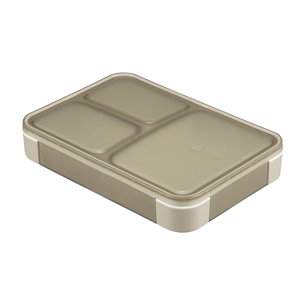 フードマン 600 通販 お弁当箱 女子 1段 ランチボックス 抗菌 薄型 弁当箱 レディース スリム 食洗器対応 レンジ対応 薄型弁当箱 コンパクト おしゃれ 女性 シービージャパン フードマン600ml グレーベージュ Backyard Family Jre Pointが 貯まる 使える Jre Mall