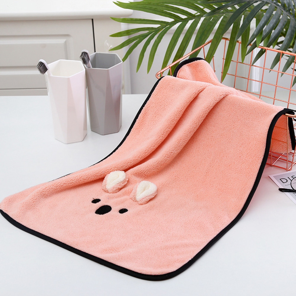 フェイスタオル かわいい 通販 おしゃれ マイクロファイバー タオル 可愛い 動物 アニマル レディース キッズ こども 子ども 子供 幼稚園 保育園 お風呂 温泉 プール 水泳 スイミング 35cm 75m ファッション雑貨 ピンク Backyard Family Jre Pointが 貯まる