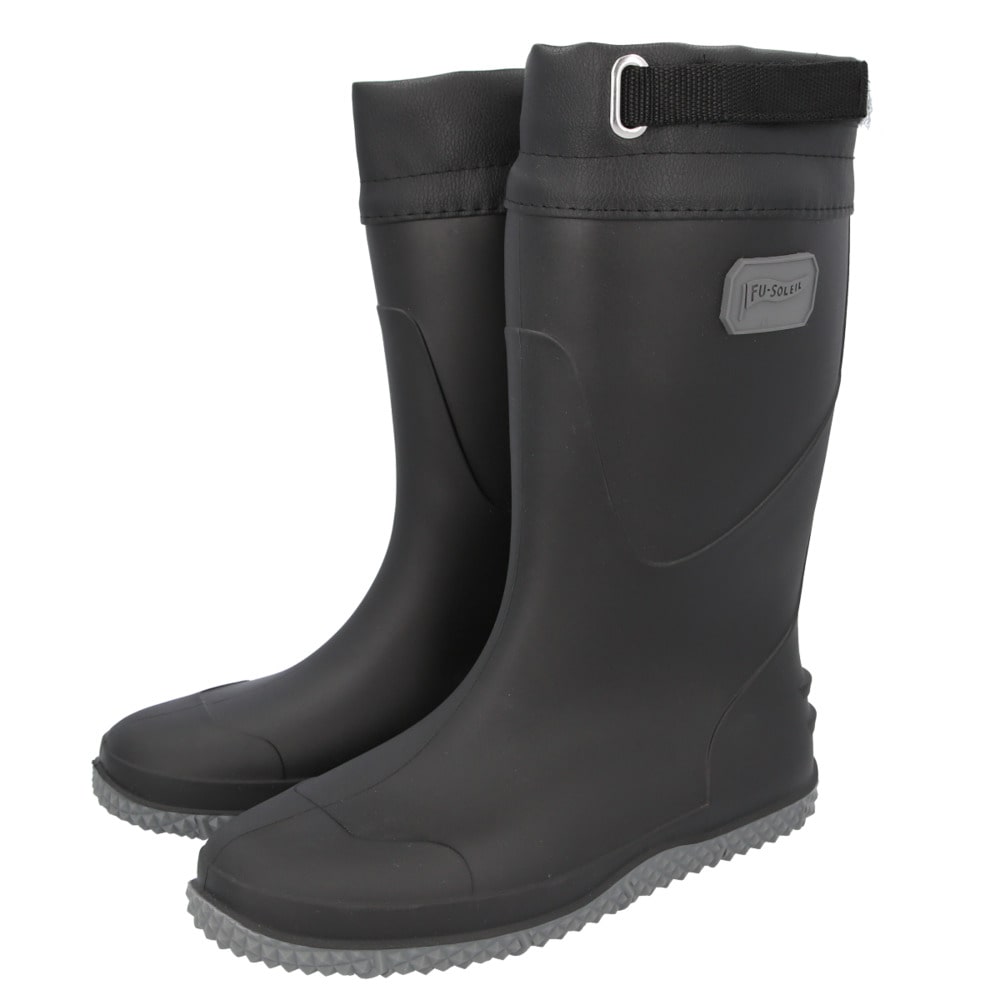 長靴 メンズ 農作業 通販 おしゃれ シンプル フラット底 疲れにくい 履きやすい レインブーツ M 25 L 26 Ll 27 農業 ガーデニング ブーツ ガーデンシューズ Fu Soleil フーソレイユ 阪神素地 Fu5010 Llサイズ ブラック Backyard Family Jre Mall