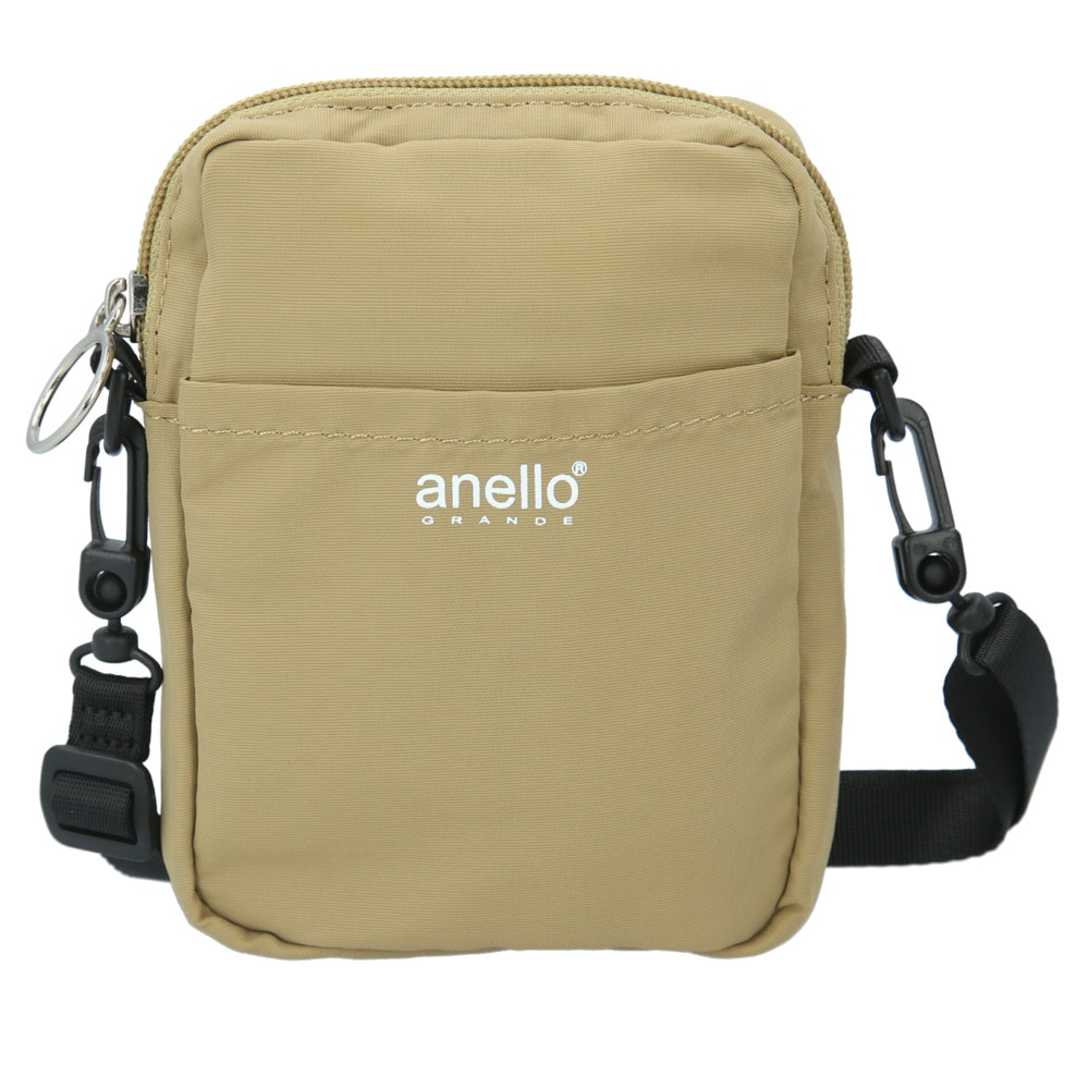 アネロ ショルダーバッグ Anello 通販 レディース メンズ 斜めがけ 小さめ ミニショルダー 2way ポーチ エコバッグ 付き トートバッグ 付属 コンビニバッグ 旅行 サブバッグ おしゃれ 大人 かわいい シンプル 無地 Ec エバークリーン コットン調ナイロン Be ベージュ