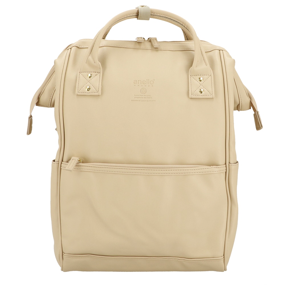 アネロ リュック 合皮 通販 メンズ レディース レギュラー がま口 口金 ブランド Anello Grande 通勤 通学 学生 おしゃれ シンプル 大人 かわいい 上品 きれいめ 男女兼用 旅行 おでかけ ママリュック マザーズバッグ Ms マットスムース合皮 口金リュックr Iv