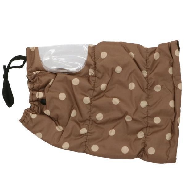 自転車 ハンドルカバー 防寒 通販 撥水 はっ水 かわいい おしゃれ 秋 冬用 撥水加工 暖かい ふわふわ 電動自転車 電動アシスト自転車 スイッチが見える スイッチ 隠れない 幼稚園 保育園 送迎 入学 入園 ふわふわハンドルカバー マルト Maruto 1043 茶 Backyard