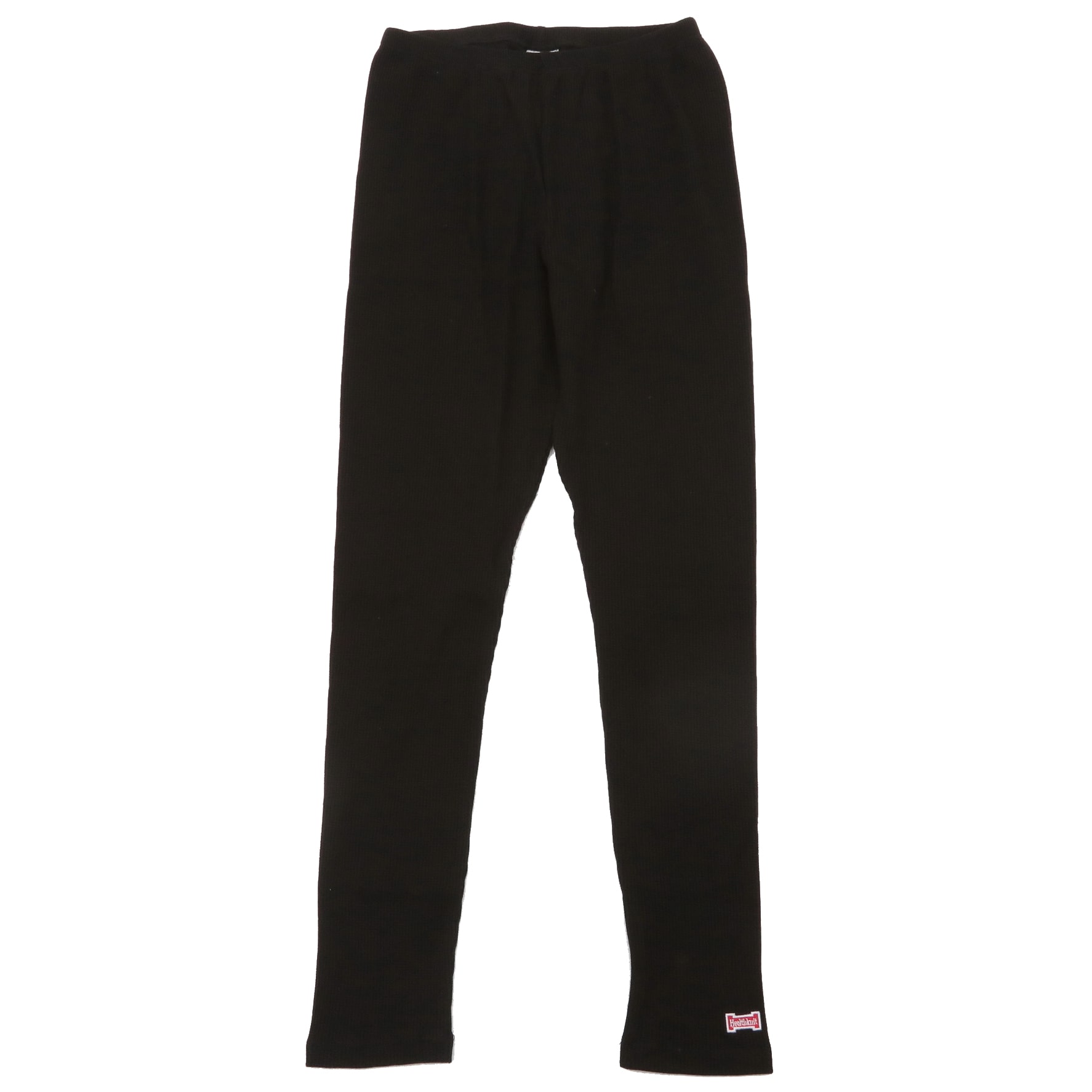 レギンス ヘルスニット Healthknit 10分丈 メンズ 防寒 スカート 定番 おしゃれ カラフル 冷え性対策 無地 ツートン クレイジー ワッフルプレーンレギンス タイツ ワッフル サーマル レディース ボトムス Mls001 4119 サイズm ブラック Backyard Family Jre Pointが