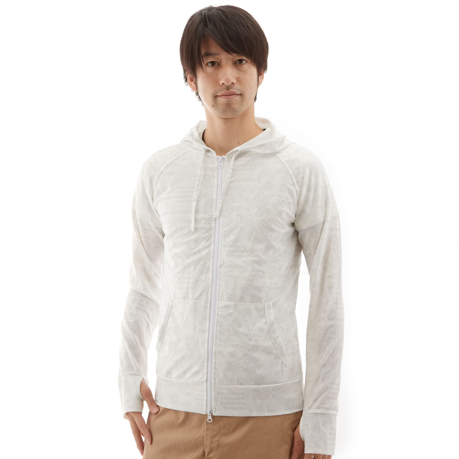 ラッシュガード パーカー 長袖 メンズ Uv 通販 ショート丈 フード 男性 ジップアップ 水陸両用 ラッシュパーカー 紫外線対策 日焼け防止 Upf50 大きいサイズ Upf 水着 Hwjhw8084 Xl ペイズリー Backyard Family Jre Pointが 貯まる 使える Jre Mall