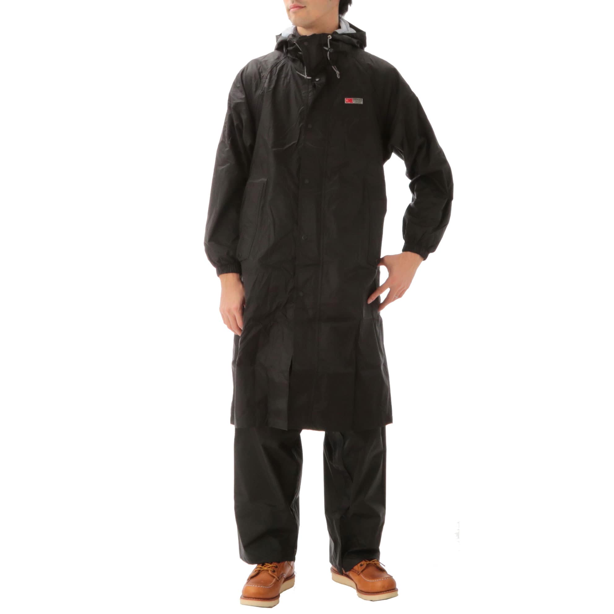 サイクルレインコート カジメイク Cy 002 サイクルコート レインウェア かっぱ 定番 おしゃれ 雨具 自転車 防水 雨カッパ カッパ 雨合羽 メンズ レディース レインスーツ レインコート レインウエア R01 4156 1494 Mサイズ 91 ブラック Backyard Family Jre Point