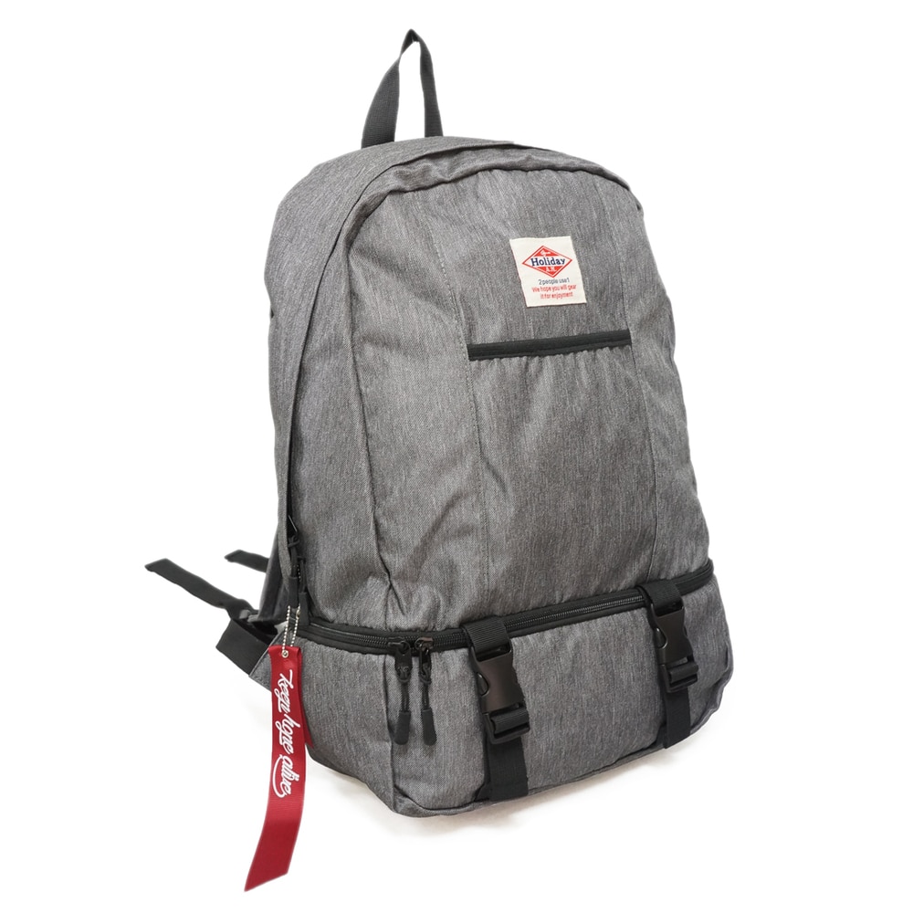 リュック レディース 大容量 おしゃれ 通販 通勤 通学 メンズ スポーツ 学生 ママ マザーズバッグ ジムバッグ 2層 シューズ入れ アウトドア バックパック 無地 ロゴ 大人 かわいい 通勤 通学 Holiday A M ホリデーエーエム Kb109 2層式ジムリュック グレー Backyard