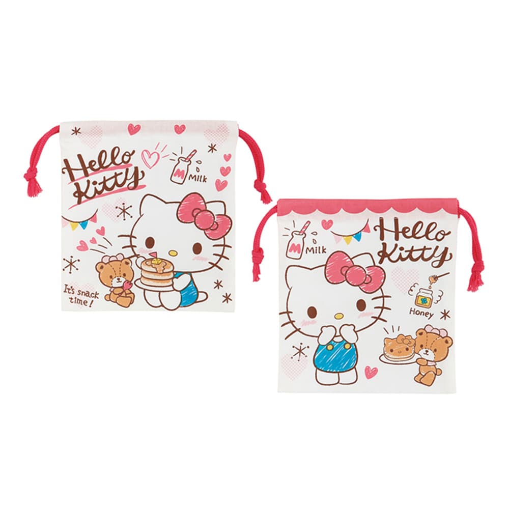 巾着袋 キャラクター 通販 コップ袋 男の子 女の子 ディズニー Disney プリンセス アナ雪 トイストーリー キティ マイメロ マリオ スプラトゥーン ミニオンズ すみっコぐらし 入園 入学 小物入れ キッズ マチ付き巾着 2枚 Skater スケーター Kb64wn キティおやつタイム