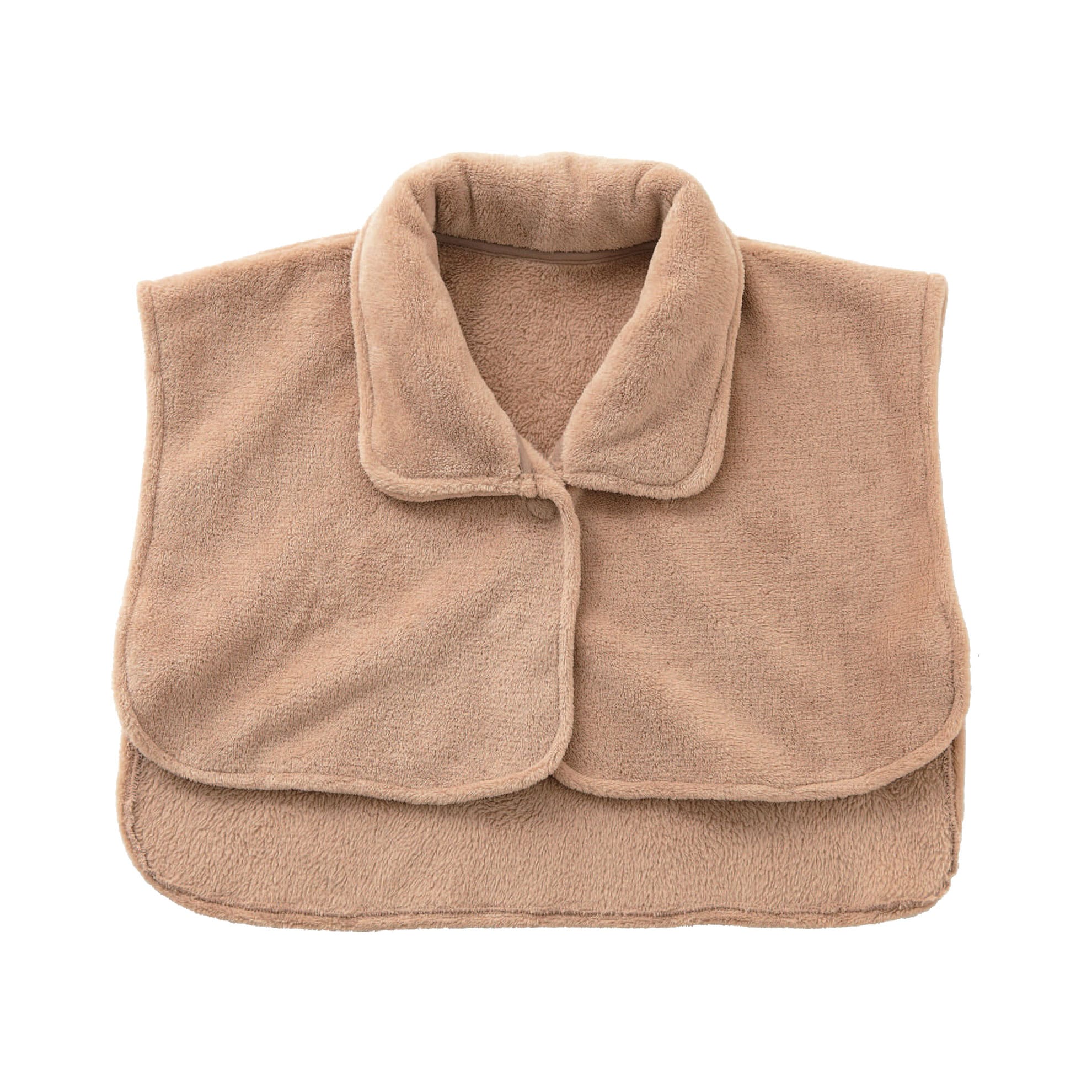 肩あて 着る毛布 ショート マイクロファイバー 寝具 シンサレート 洗える 定番 家事 あったか 冷え性 寝るとき あたため 首 首元ベスト 肩 就寝 ベスト 防寒 毛布 ベージュ Backyard Family Jre Pointが 貯まる 使える Jre Mall