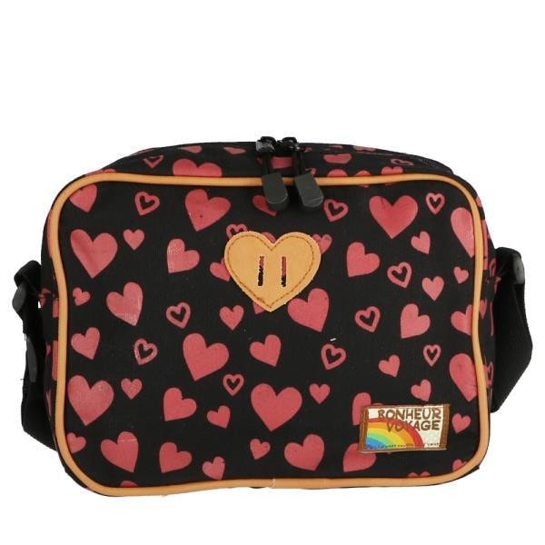 通園バッグ ショルダー 通販 保育園 幼稚園 おしゃれ かわいい ショルダーバッグ キッズ 斜めがけ 子ども 女子 男子 男の子 女の子 ミニショルダー 通園カバン 通園バック 入園 入学 肩掛け 斜め掛け 鉄道 電車 ドット 水玉 ハート スター 星 Turn Over ハートブラック