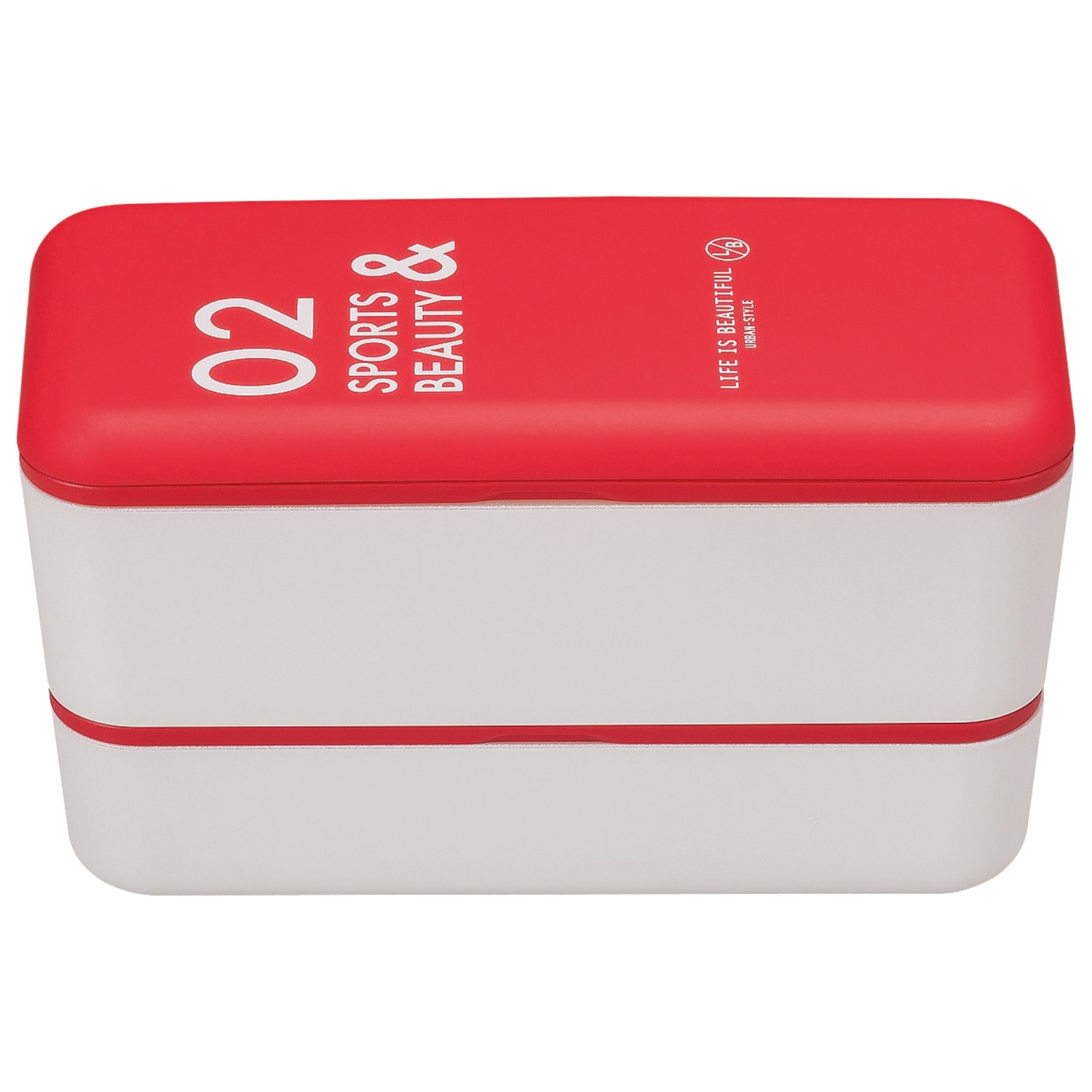 ランチボックス 730ml Life Is Beautiful ライフイズビューティフル 通販 長角ネストランチ 弁当箱 2段 お弁当 二段 メンズ レディース 電子レンジ対応 食洗機ok おしゃれ かわいい 高校生 中学生 大容量 男子 女子 日本製 入れ子式 コンパクト 長方形 レッド Backyard