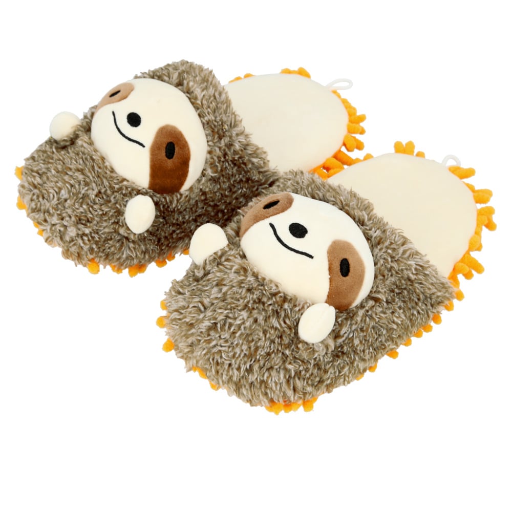 モップスリッパ かわいい 通販 お掃除スリッパ おそうじスリッパ アニマル 動物 スリッパ 洗える 手洗い 可愛い おしゃれ 犬 パグ 柴犬 ハリネズミ カワウソ ナマケモノ プレミアムねむねむアニマルズ お掃除グッズ ルームシューズ 前詰まりスリッパ 生活雑貨 8 32