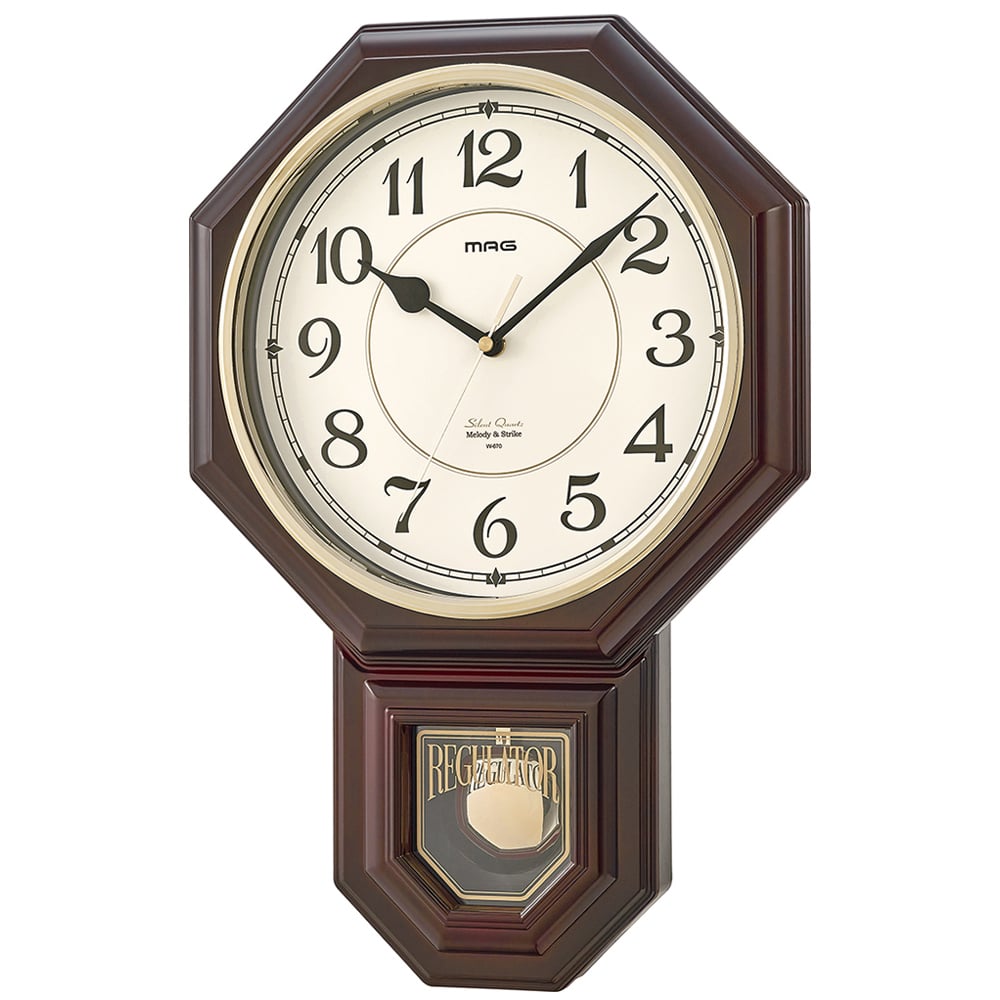 壁掛け時計 時報 通販 掛け時計 音がしない 連続秒針 時計 壁掛け おしゃれ 木目調 振り子時計 ボンボン時計 メロディ 16種 クラシック